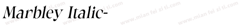 Marbley Italic字体转换